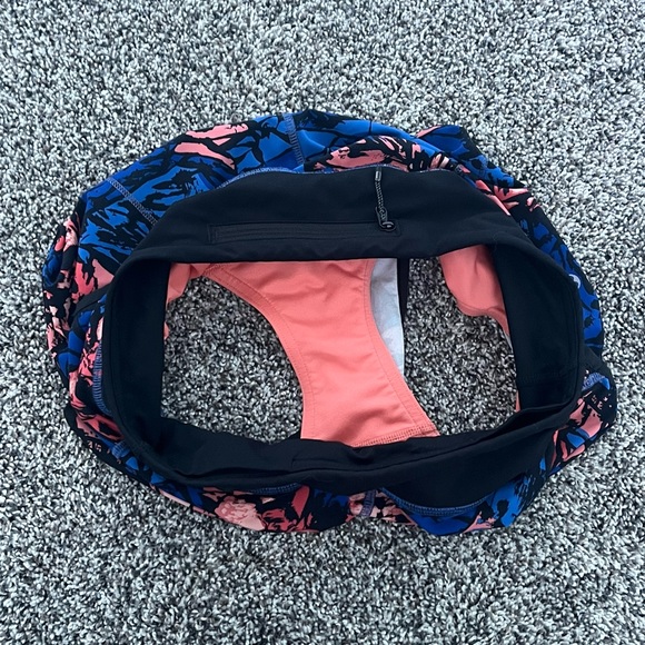 Lululemon Speed Short 3” Paint Storm Harbor Blue multi/Black - Picture 3 of 4